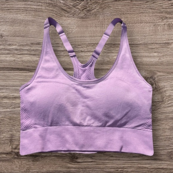 Love and Sports Women's Padded Purple Sports Bra Size Small - Picture 1 of 3